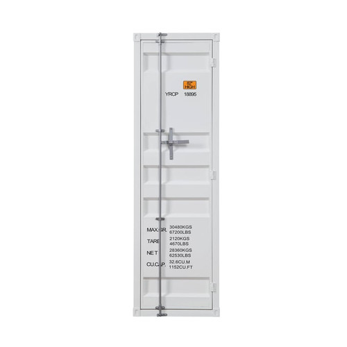 Acme Furniture Cargo White Metal Single Door Wardrobes