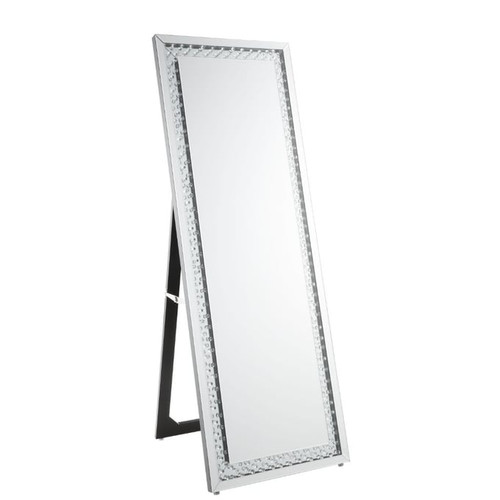 Acme Furniture Nysa Mirrored Clear Accent Mirror