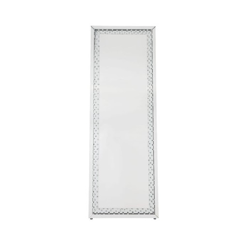 Acme Furniture Nysa Mirrored Clear Accent Mirror