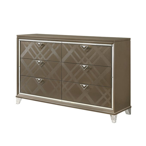 Acme Furniture Skylar Dark Champagne Dresser