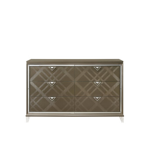 Acme Furniture Skylar Dark Champagne Dresser