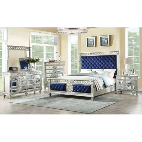 Acme Furniture Varian Mirrored Beds