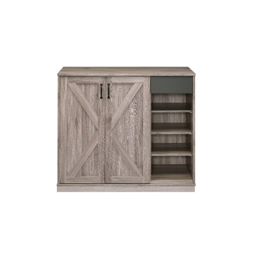 Acme Furniture Toski Rustic Gray Oak Cabinet
