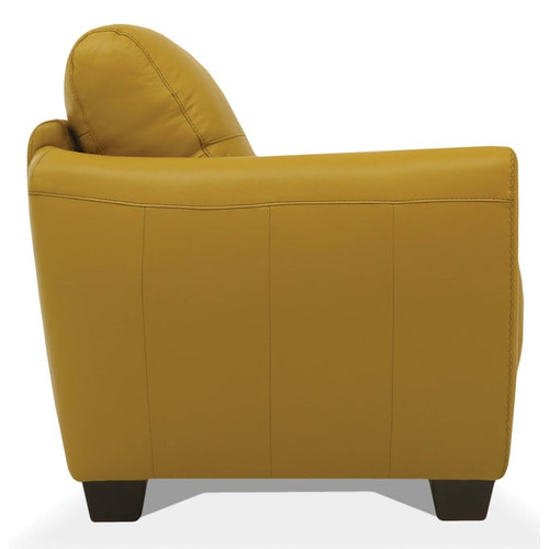 Acme Furniture Valeria Mustard Leather Loveseats