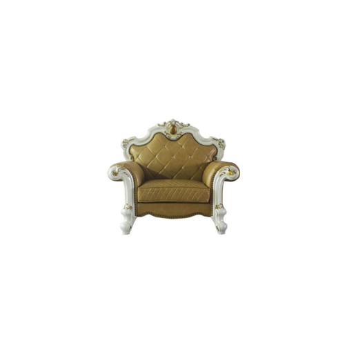 Acme Furniture Picardy Butterscotch Antique Pearl Chair