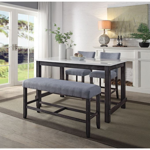 Acme Furniture Yelena Weathered Espresso Counter Height Table