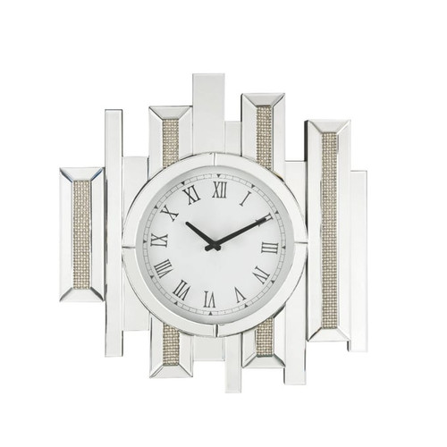 Acme Furniture Lavina Clear Diamonds Wall Clock