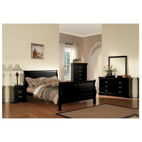 Acme Furniture Louis Philippe III Black Mirrors