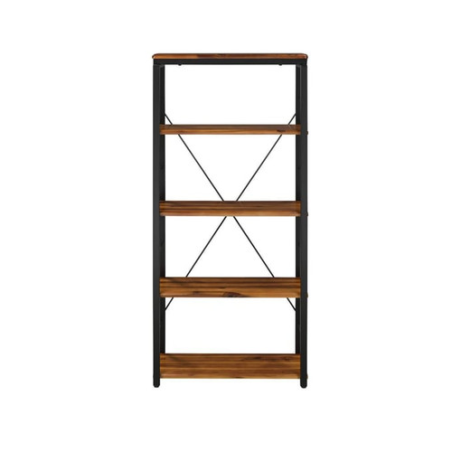 Acme Furniture Jurgen Oak Black Bookshelf