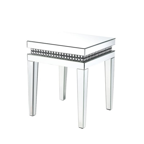 Acme Furniture Lotus Mirrored End Table