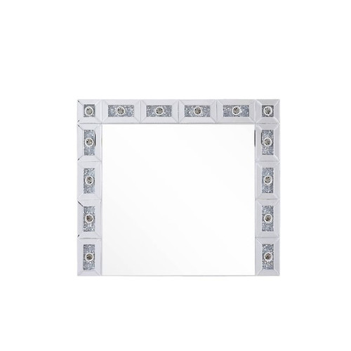 Acme Furniture Noralie Mirrored Rectangle Wall Decor with LED