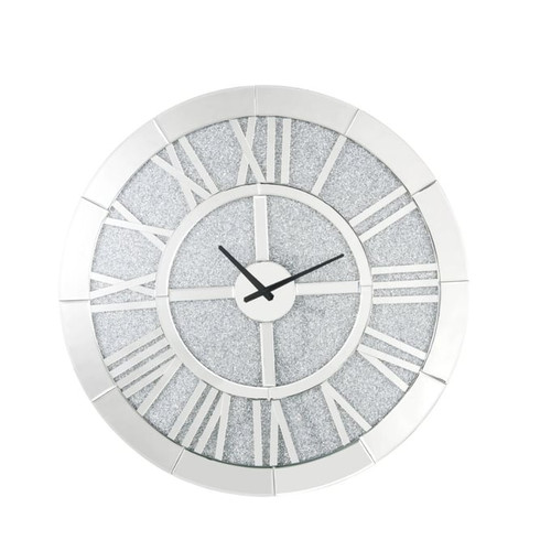 Acme Furniture Nowles Mirrored Wall Clock