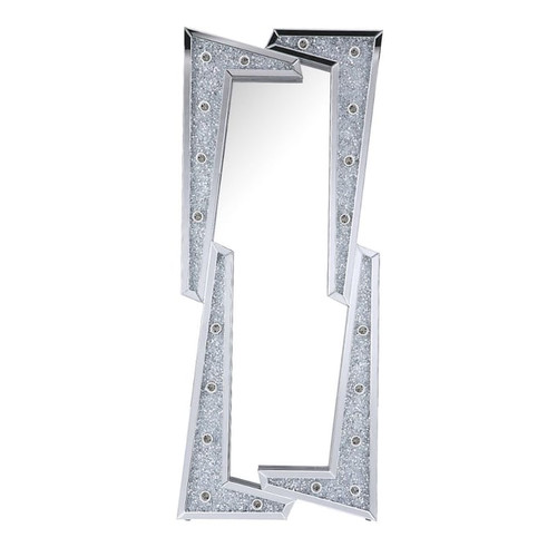 Acme Furniture Noralie Mirrored Accent Floor Mirror