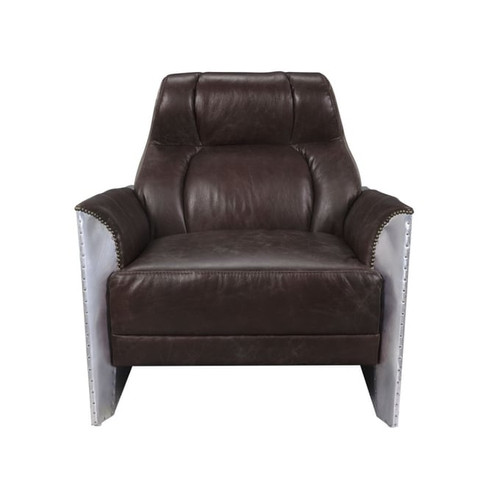 Acme Furniture Brancaster Espresso Aluminum Accent Chair