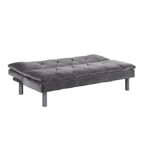 Acme Furniture Cilliers Gray Chrome Adjustable Sofa