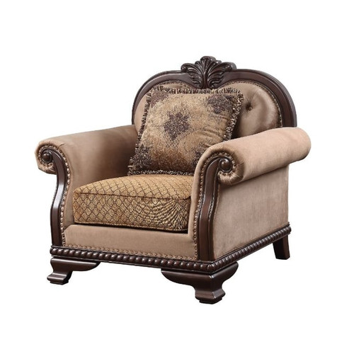 Acme Furniture Chateau De Ville Espresso One Pillow Chair