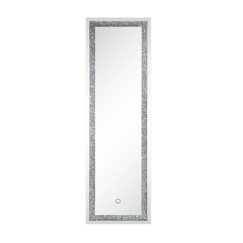 Acme Furniture Noralie Mirrored Floor Mirror with LED