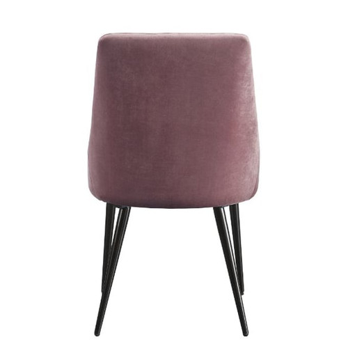 2 Acme Furniture Caspian Pink Black Side Chairs