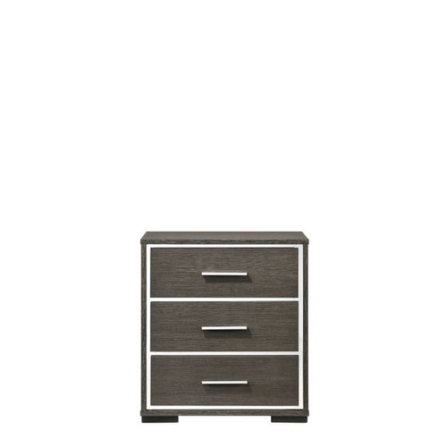 Acme Furniture Escher Gray Oak USB Dock Nightstand