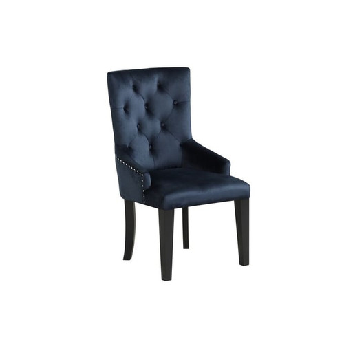 Acme Furniture Varian II Dark Navy Blue Side Chair