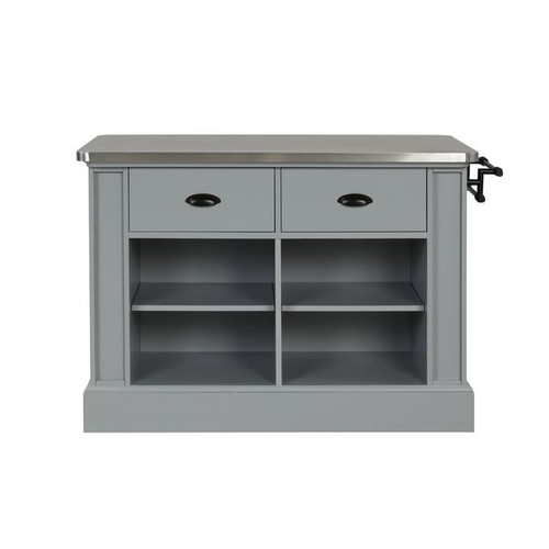 Acme Furniture Urrur Gray Kitchen Island