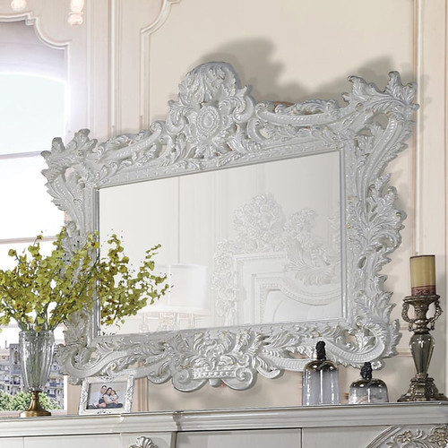Acme Furniture Adara Antique White Mirror