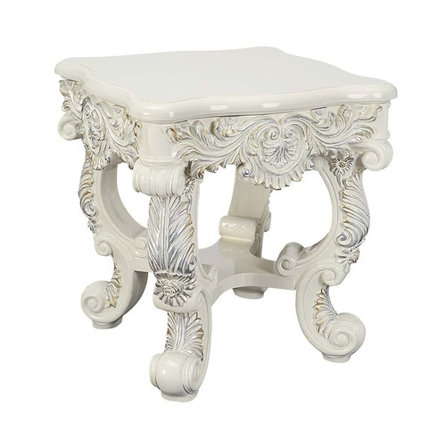 Acme Furniture Adara Antique White End Table