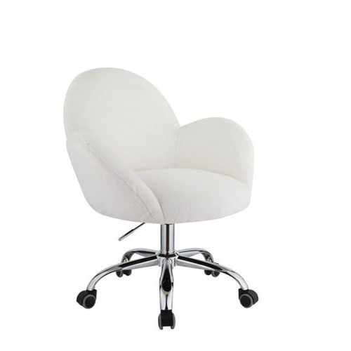 Acme Furniture Jago White Chrome Office Chair