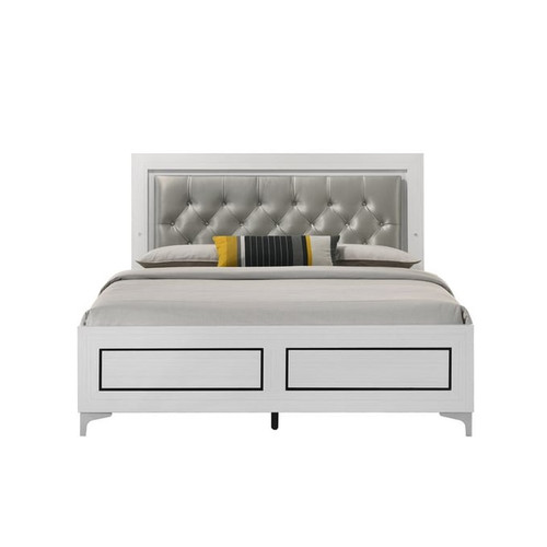 Acme Furniture Casilda Gray White LED Beds