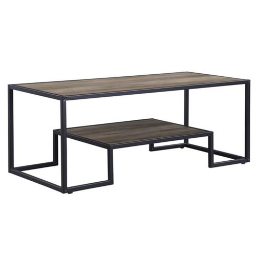 Acme Furniture Idella Rustic Oak Black Coffee Table