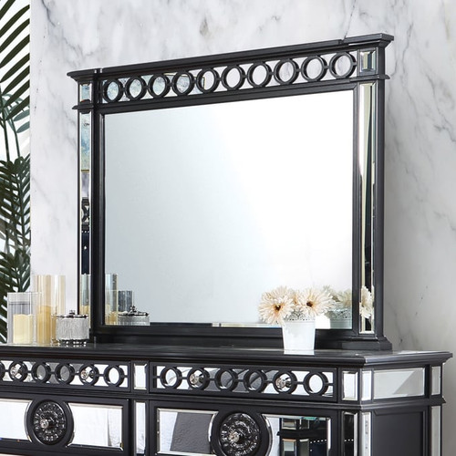 Acme Furniture Varian II Black Sliver Mirror