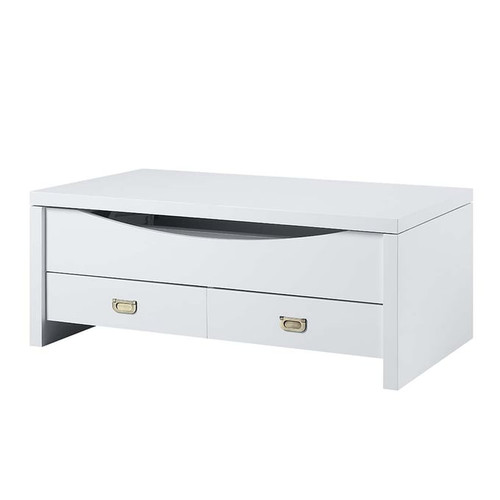 Acme Furniture Ramiel White High Gloss Lift Top Coffee Table