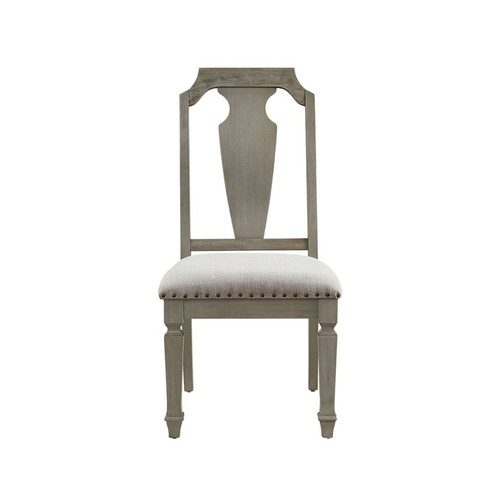 2 Acme Furniture Zumala Beige Weathered Oak Side Chairs