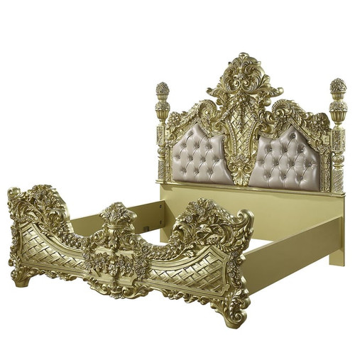 Acme Furniture Cabriole Light Gold King Bed