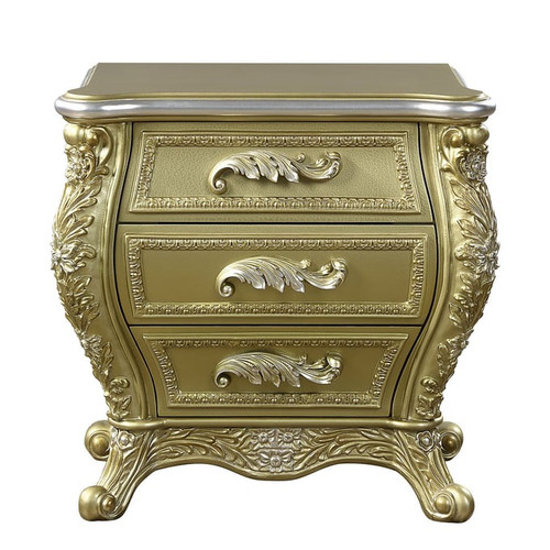 Acme Furniture Cabriole Gold Nightstand