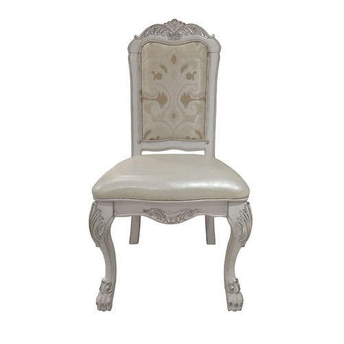 2 Acme Furniture Dresden Bone White Side Chair