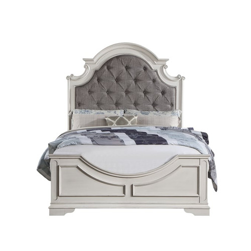 Acme Furniture Florian Gray And Antique White Beds