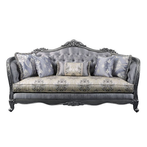 Acme Furniture Ariadne Platinum Five Pillows Sofa