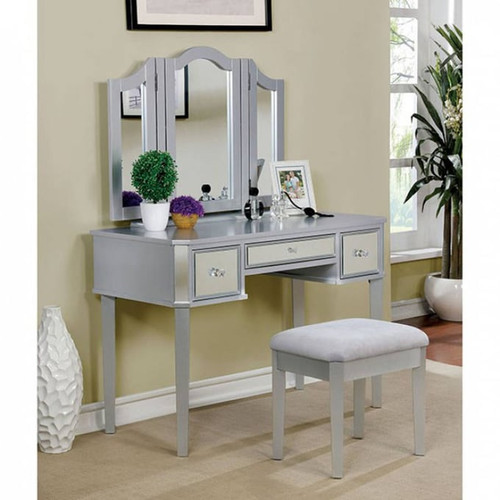 Furniture of America Clarisse Vanities with Stool