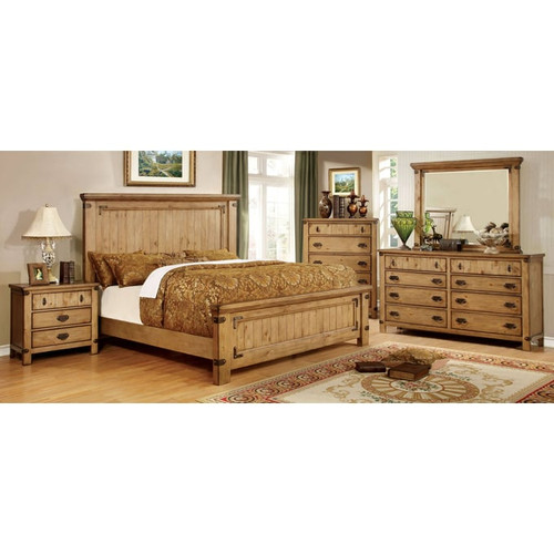 Furniture of America Pioneer Weathered Elm Chest