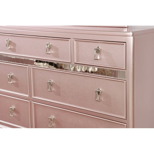 Furniture Of America Ariston Rose Gold Dresser