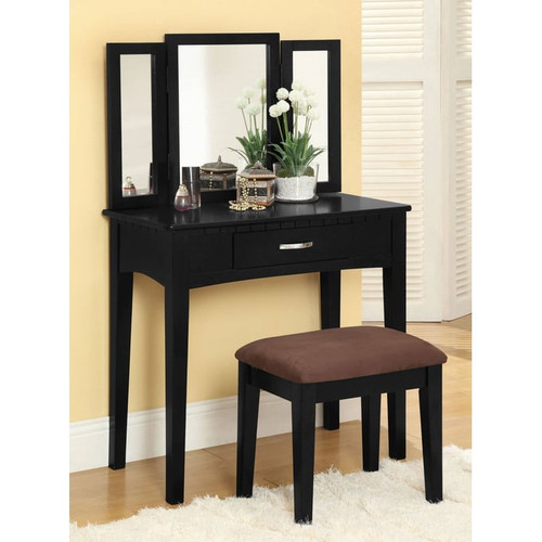 Furniture of America Potterville Vanity Tables with Stool