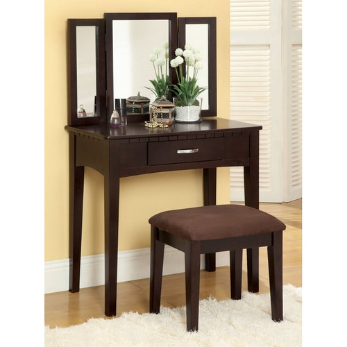 Furniture of America Potterville Vanity Tables with Stool