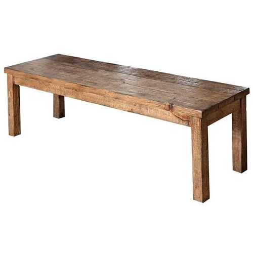 Furniture of America Gianna Rustic Oak Wood Bench