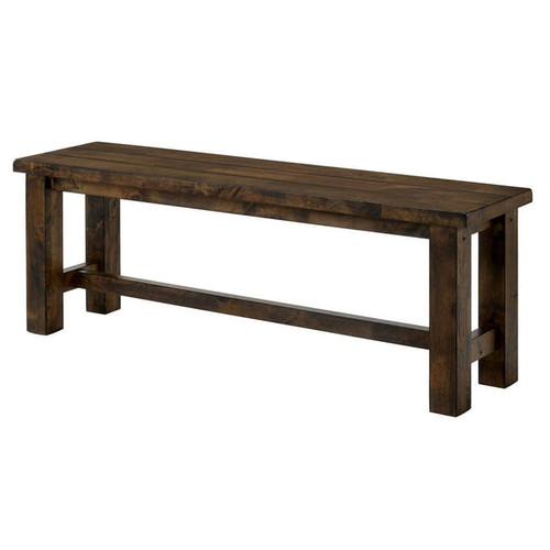 Furniture of America Kristen Rustic Oak Bench