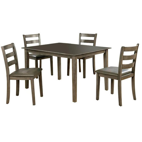 Furniture of America Marcelle Gray 5pc Dining Set