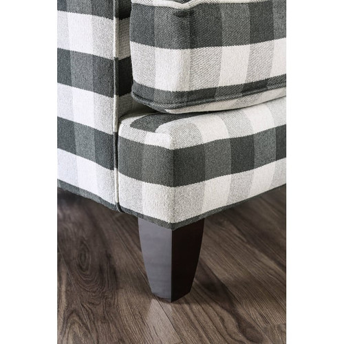 Furniture of America Patricia Ivory Stripe Chair