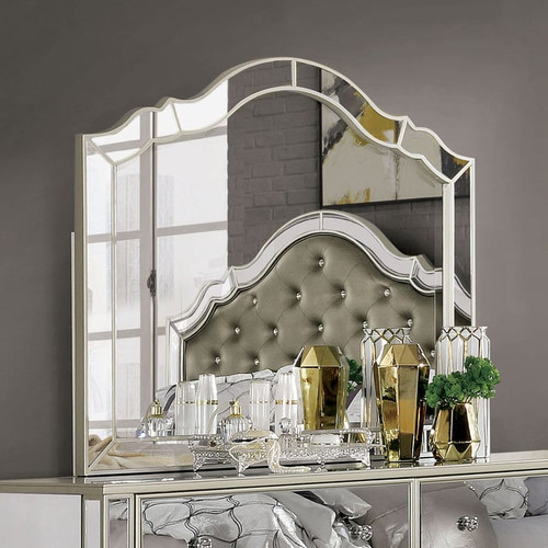 Furniture Of America Eliora Silver Mirror