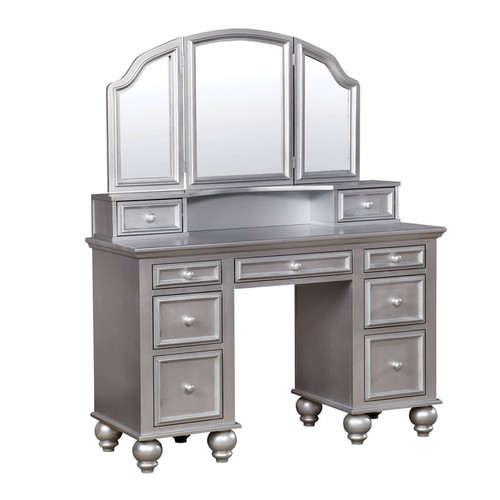 Furniture Of America Athy Silver Vanitys With Stool