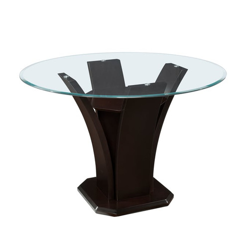 Home Elegance Daisy Espresso Round Counter Height Table